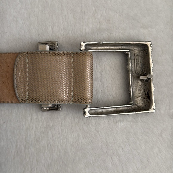 {VTG} Carlisle | Leather Belt Karen Callan Metal Buckle 1613 (M) - Picture 11 of 16